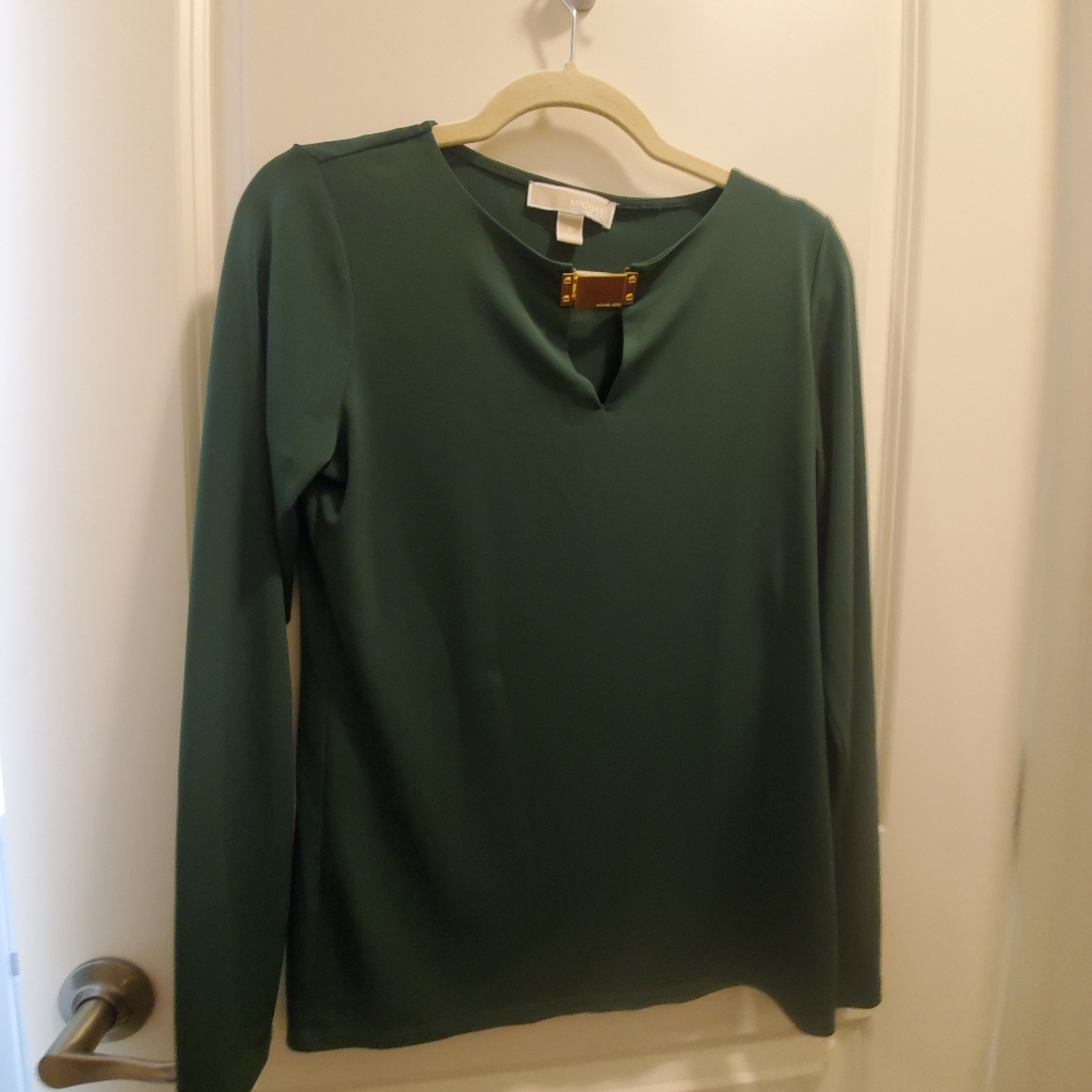 Michael Kors small green blouse